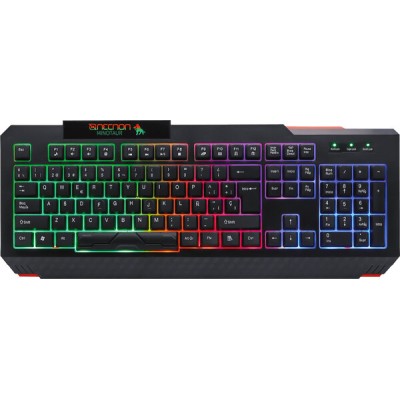 Teclado Gamer Necnon NGK-MINOTAUR - Alámbrico - Español - Multimedia - RGB - NBGKMI25RS