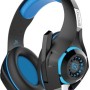 Diadema Gamer Necnon NBHG-VIPER - Alámbrica - Micrófono Retráctil - LED - Azul con Negro - NCAGVI03SI