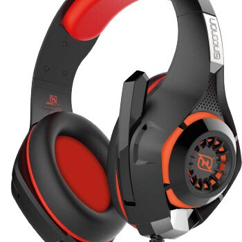 Diadema Gamer Necnon NBHG-VIPER Alámbrica con Micrófono Retráctil y LED Rojo-Negro Modelo NCAGVI02SI