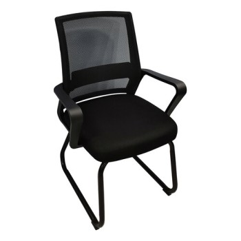 Silla de Visita Nextep NE-652N - Descansabrazos - Tela/Malla - Negro - NE-652N