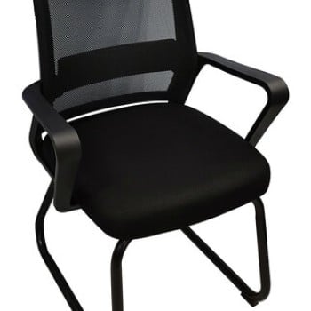 Silla de Visita Nextep NE-652N - Descansabrazos - Tela/Malla - Negro - NE-652N Silla de Visita Nextep NE-652N - Descansabrazos - Tela/Malla - Negro - NE-652N