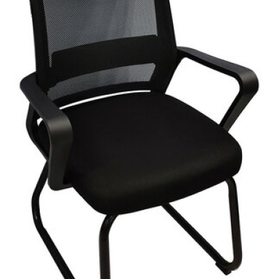 Silla de Visita Nextep NE-652N - Descansabrazos - Tela/Malla - Negro - NE-652N