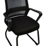 Silla de Visita Nextep NE-652N - Descansabrazos - Tela/Malla - Negro - NE-652N