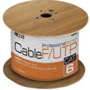 Bobina Nexxt AB356NXT07 - Cat6 - F/UTP - 305m - Negro - AB356NXT07 Bobina Nexxt AB356NXT07 - Cat6 - F/UTP - 305m - Negro - AB356NXT07