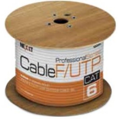 Bobina Nexxt AB356NXT07 - Cat6 - F/UTP - 305m - Negro - AB356NXT07