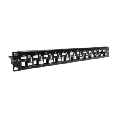 Panel de Parcheo Nexxt AW192NXT01 - 24 Puertos - 1U - Modular - Cat6A - Para S/FTP - AW192NXT01