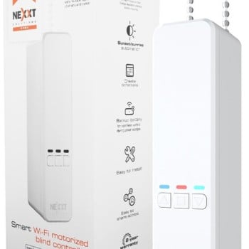 Controlador de Persianas Nexxt NHA-B100 - Wi-Fi Motorizado para Automatización del Hogar