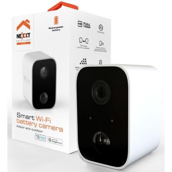 Cámara de Seguridad Nexxt Full HD Wi-Fi Resistente al Agua IP65 con Batería Modelo NHC-O640