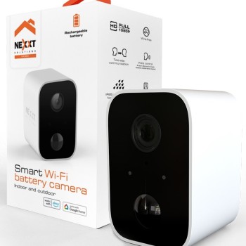 Cámara de Seguridad Nexxt Full HD Wi-Fi Resistente al Agua IP65 con Batería Modelo NHC-O640