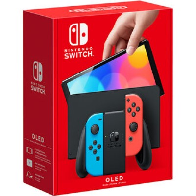 Consola Nintendo Switch OLED - 7" - Azul con Rojo - Internacional - HEG-S-KABAA