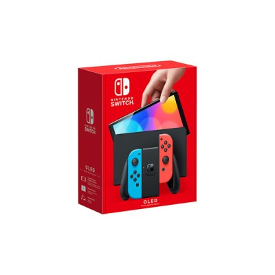 Consola Nintendo Switch OLED - 7" - Azul con Rojo - Internacional - HEG-S-KABAA