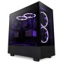 Gabinete Gamer NZXT H5 Elite - Media Torre - ATX/Micro ATX/Mini ITX/E-ATX - 3 Ventiladores - Panel Lateral - Negro - CC-H51EB-01
