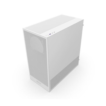 Gabinete Gamer NZXT H5 Flow - Media Torre - ATX/Micro-ATX/Mini-ITX/E-ATX - Panel Lateral - Blanco - CC-H52FW-01
