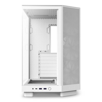 Gabinete Gamer NZXT H6 Flow - Media Torre - ATX/Micro-ATX/Mini-ITX - 3 Ventiladores - Panel Lateral - Blanco - CC-H61FW-01