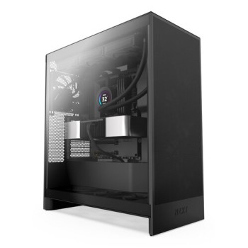 Gabinete NZXT H7 Flow - Media Torre - E-ATX/ATX/Micro-ATX/Mini-ITX - 3 Ventiladores - Panel Lateral - CM-H72FB-01