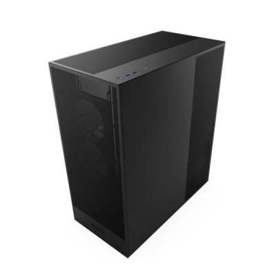 Gabinete Gamer NZXT H7 Flow RGB - Media Torre - ATX/Micro ATX/Mini-ITX/E-ATX - Panel Lateral - Negro - CM-H72FB-R1