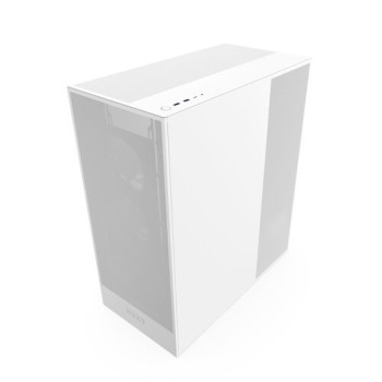 Gabinete Gamer NZXT H7 Flow RGB - Media Torre - ATX/Micro ATX/Mini-ITX/E-ATX - Panel Lateral - Blanco - CM-H72FW-R1