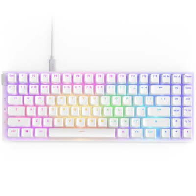 Teclado Gamer NZXT Function 2 MiniTKL - Alámbrico - Ingles - Blanco - RGB - KB-002NW-US