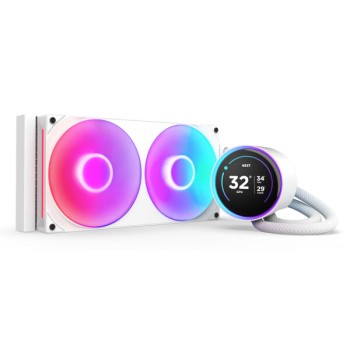 Enfriamiento Líquido NZXT Kraken Elite 280 RGB - 2 Ventiladores - 2000 RPM - Blanco - RL-KR28E-W2