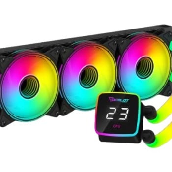 Disipador Ocelot OEL360 - 800 RPM - 4 Pines - RGB - Negro - OEL360 Disipador Ocelot OEL360 - 800 RPM - 4 Pines - RGB - Negro - OEL360