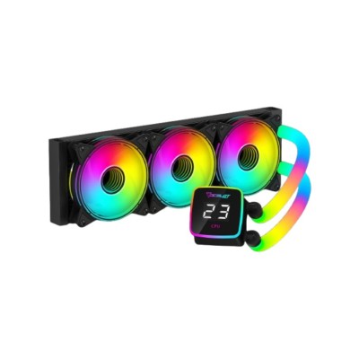 Disipador Ocelot OEL360 - 800 RPM - 4 Pines - RGB - Negro - OEL360