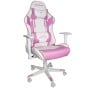 Silla Gamer Ocelot OSR-05 - Soporta 150 kg - Rosa con Blanco - OSR-05