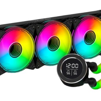 Disipador Ocelot POLAR WAVE 360 - 4 Pines - 800 RPM - RGB - Negro - POLAR WAVE 360 Disipador Ocelot POLAR WAVE 360 - 4 Pines - 800 RPM - RGB - Negro - POLAR WAVE 360