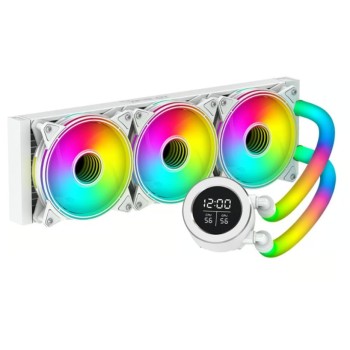 Enfriamiento Líquido Ocelot Polar Wave 360 White - 3 Ventiladores - 1800 RPM - ARGB - Blanco - POLAR WAVE 360 WHITE