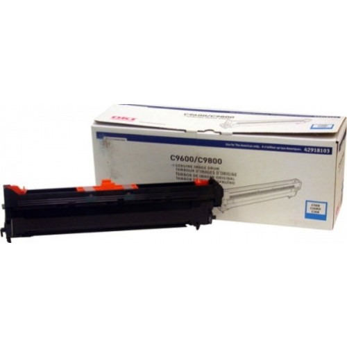 Tambor Cian Original OKI para Impresoras C9650 y C9850 - 42000 Páginas - Modelo 42918103