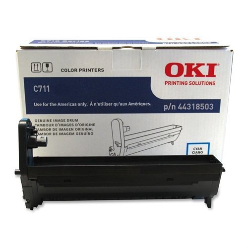 Tambor de Tóner OKI C711 Cian Original - 20000 Páginas - Modelo 44318503