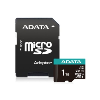 Memoria MicroSDXC ADATA Premier Pro - 1TB - Clase 10 - C/Adaptador - AUSDX1TUI3V30SA2-RA1