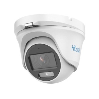 Cámara de Seguridad CCTV HiLook 2MP con Luz Blanca 20M y Micrófono - Modelo THC-T129-MS