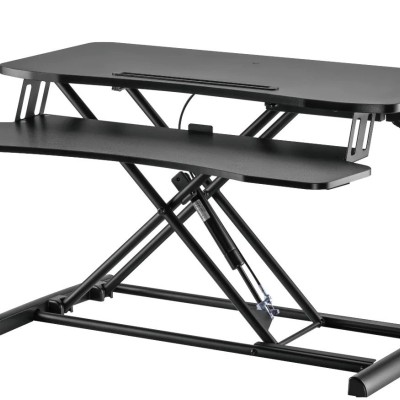 Estación de Trabajo OvalTech OVDESK-800MM - 80cm x 40cm - Negro - OVDESK-800MM