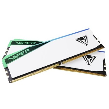 Memoria RAM PATRIOT Viper Elite 5 - DDR5 - 32GB (2x16GB) - 6200MHz - UDIMM - para PC - Blanco - PVER532G62C42KW