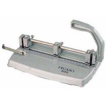 Perforadora Pegaso 300 - Triple - Ajustable - Gris - 300