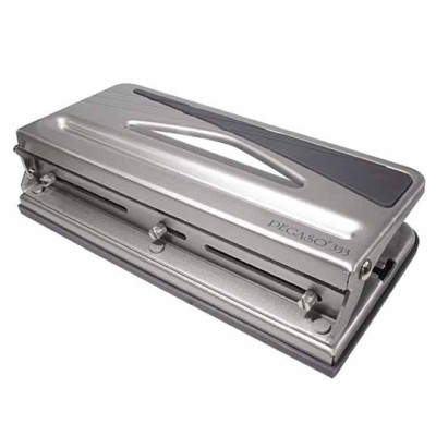 Perforadora Pegaso 333 - Metálica - 3 Orificios - Dados Ajustables - Hasta 10 Hojas - 308.333