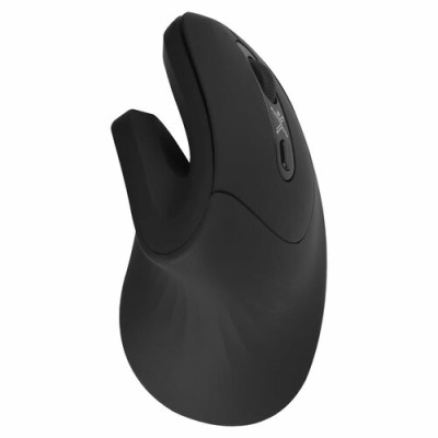 Mouse Perfect Choice Snouse - Inalámbrico - USB - Vertical - Negro - PC-045199