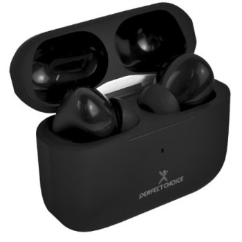Auriculares Perfect Choice PC-117186 - Inalámbricos - Bluetooth - Negro - PC-117186