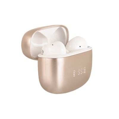 Auriculares Perfect Choice PC-117216 - Inalambrico - Bluetooth - Beige - PC-117216