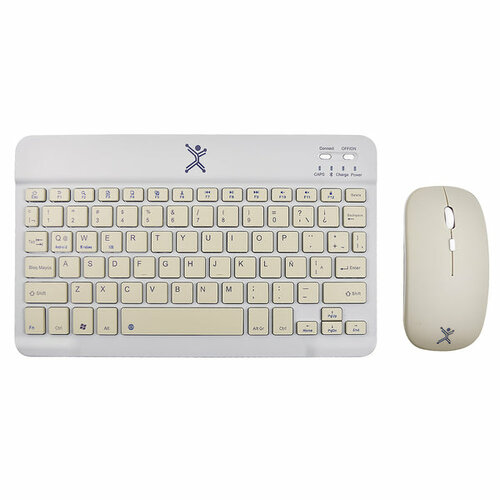 Kit Teclado y Mouse Perfect Choice Genova Inalámbrico Español Gris PC-201267