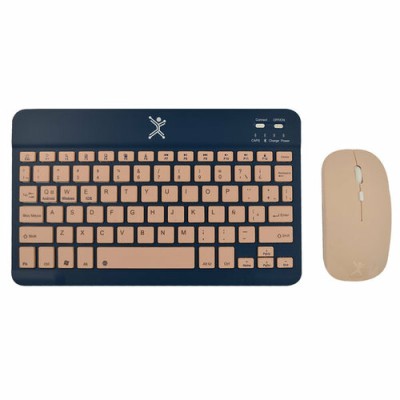 Kit de Teclado y Mouse Perfect Choice Genova - Inalámbrico - Bluetooth - Multimedia - Españo - Azul - PC-201274 Kit de Teclado y Mouse Perfect Choice Genova - Inalámbrico - Bluetooth - Multimedia - Españo - Azul - PC-201274