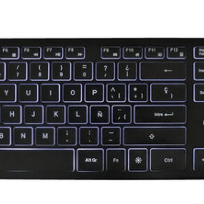 Teclado Perfect Choice PC-201304 - con Iluminación en Teclas - para Oficina - Blacklight - PC-201304