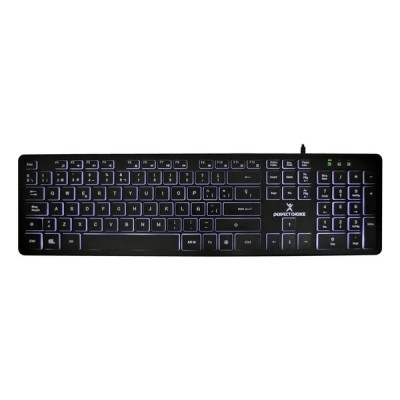 Teclado Perfect Choice PC-201304 - con Iluminación en Teclas - para Oficina - Blacklight - PC-201304