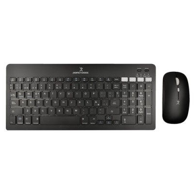 Kit Teclado y Mouse Perfect Choice Zebrary - Inalámbrico - PC-201373