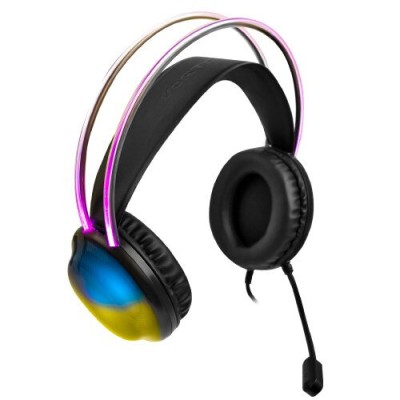 Diadema Perfect Choice Gamer Transparente RGB Helumo - V-930730