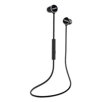 Auriculares Internos Philips Upbeat TAUN102BK - con Micrófono - en Oreja - Bluetooth - Inalámbrico - TAUN102BK/27