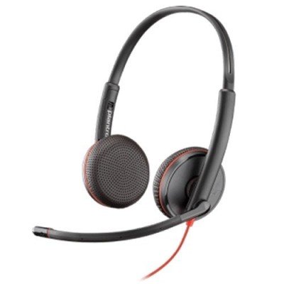 Diadema Poly Blackwire C3225 - Alámbrico - USB C/A - Micrófono - 8X229A6