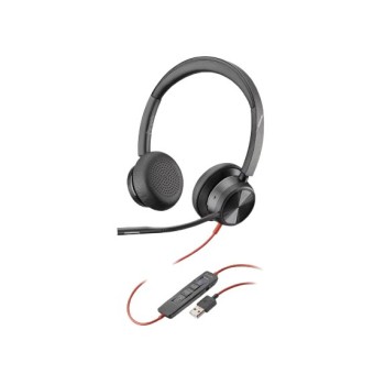 Diadema Poly Blackwire 8225 - Alámbrico - USB-A - Micrófono - Certificado para Microsoft Teams - 772K3AA
