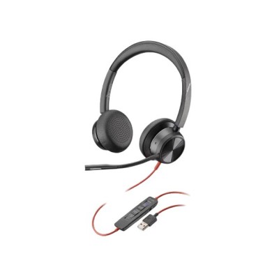 Diadema Poly Blackwire 8225 - Alámbrico - USB-A - Micrófono - Certificado para Microsoft Teams - 772K3AA