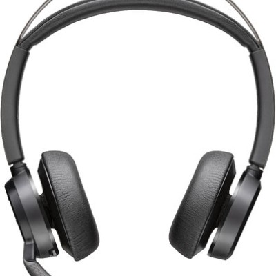 Diadema Poly Voyager Focus 2 - Alámbrico/Inalámbrico - Micrófono - Negro - Certificado para Microsoft Teams - 77Y85AA